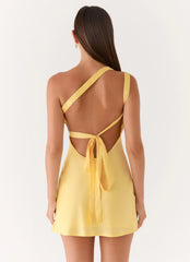 Lights Out Mini Dress Yellow